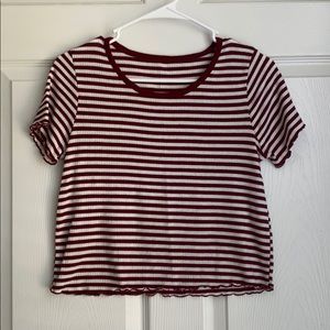 striped crop top